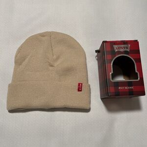 Levis Beanie Mens Tan